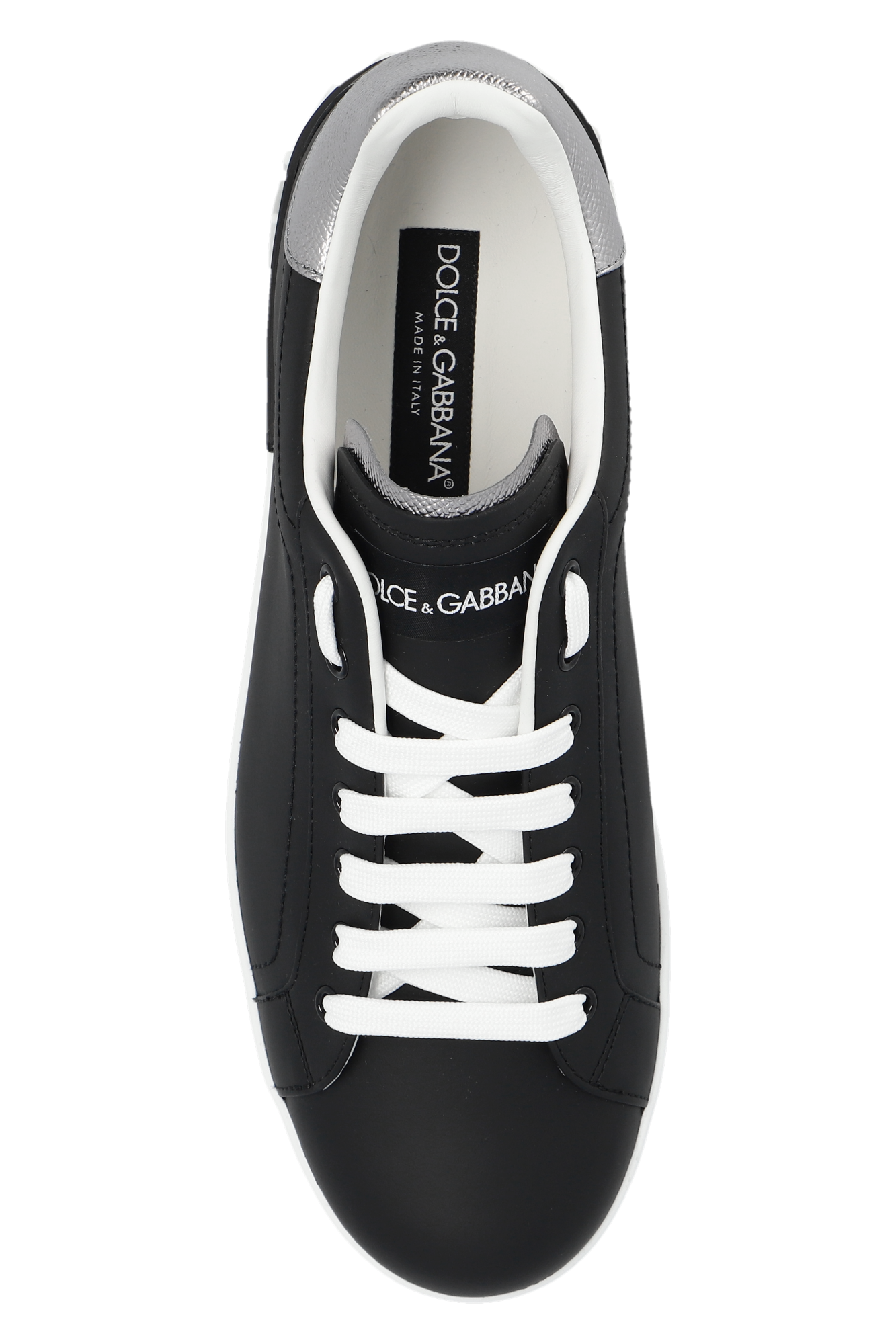 スニーカー DOLCE  GABBANA Men Sneakers CS2216 AH527 8B979 Black Buy Dolce & Gabbana Portofino 'Black Silver' - CS2216 AH527